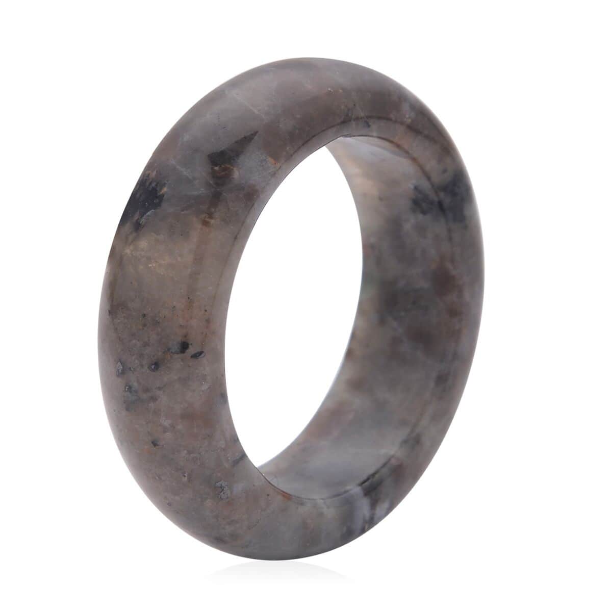 Natural Yooperlite Band Ring (Size 9.0) with Free UV Torch 22.00 ctw image number 3