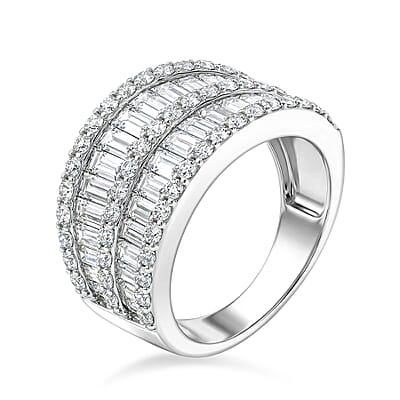 Crisscross Simulated Diamond Ring (Size 7)
