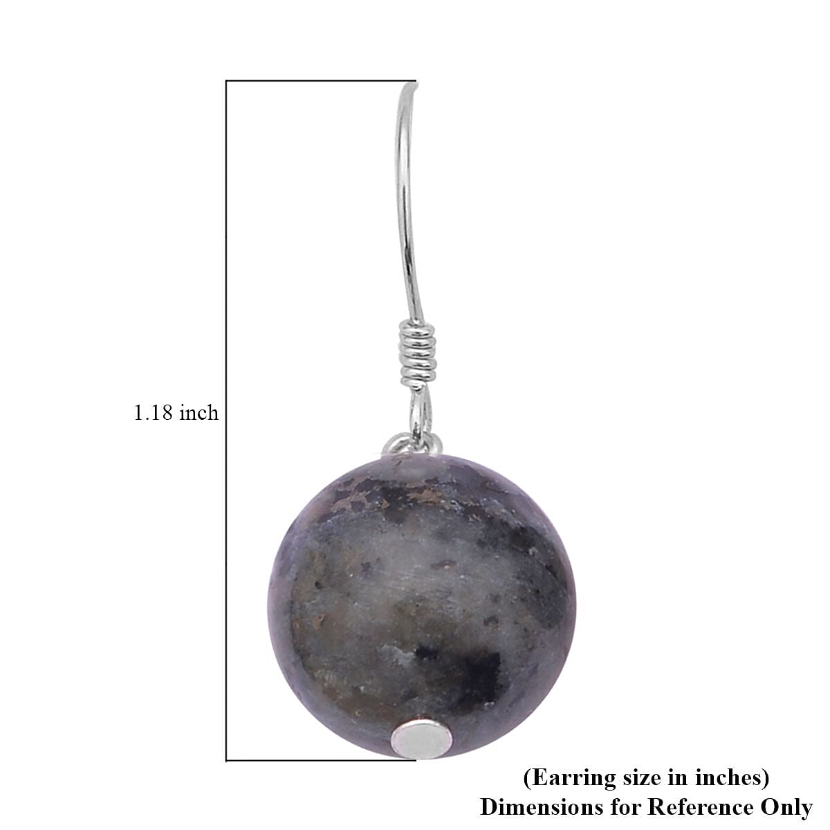 Natural Yooperlite Drop Earrings in Rhodium Over Sterling Silver with Free UV Torch 28.50 ctw image number 4