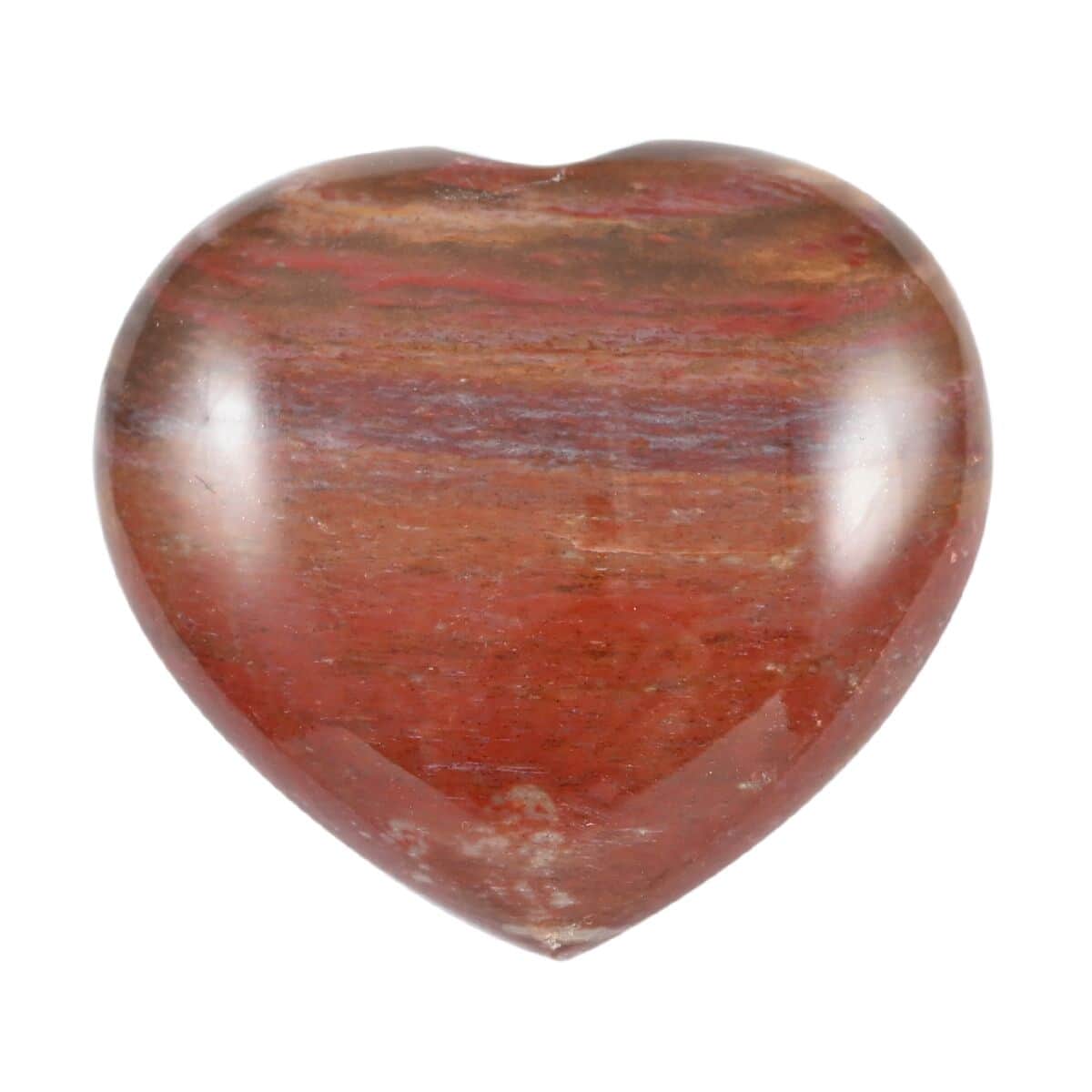 Petrified Wood Heart -S 30-40mm (Approx. 100 ctw) image number 0