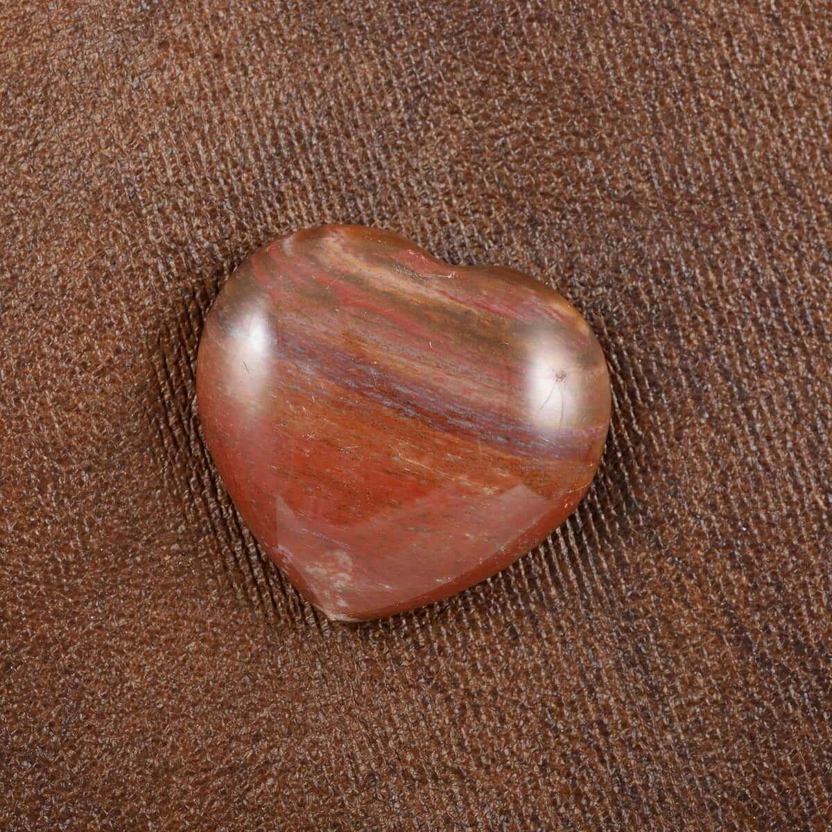 Petrified Wood Heart -S 30-40mm (Approx. 100 ctw) image number 1