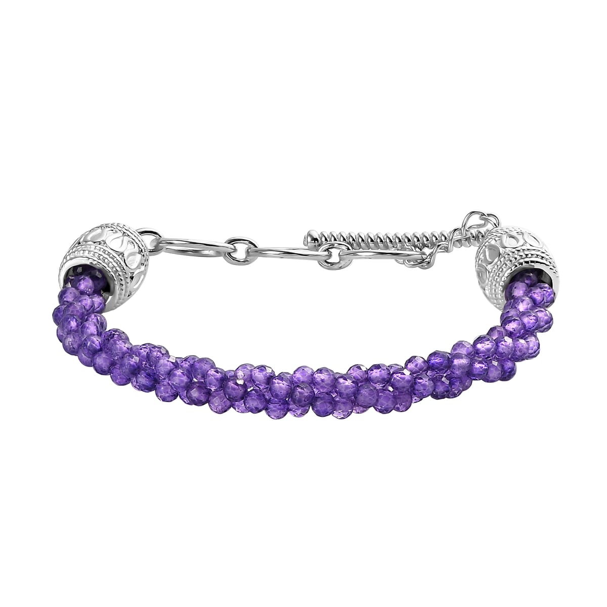 One time Only KARIS Amethyst Bracelet in Platinum Bond (6.50 In) 25.00 ctw image number 0