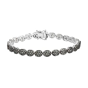 Narsipatnam Alexandrite Bracelet in Platinum Over Sterling Silver (7.25 In) 5.60 ctw