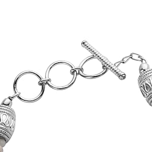 Karis Kuisa Rainbow Moonstone 26.00 ctw Bracelet in Platinum Bond (6.50-7.75In)