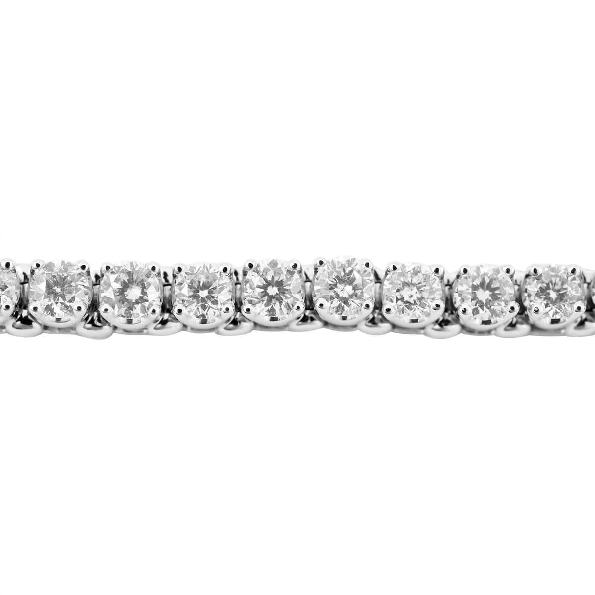 NY Closeout 14K White Gold F-G SI Diamond Tennis Bracelet (7.00 In) 11.15 Grams 3.00 ctw image number 2