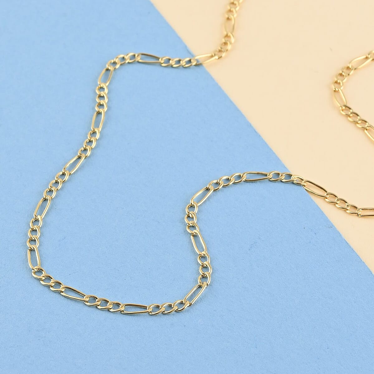 Ankur Treasure Chest New York Closeout 14K Yellow Gold 2mm Figaro Necklace 20 Inches 1.70 Grams image number 1