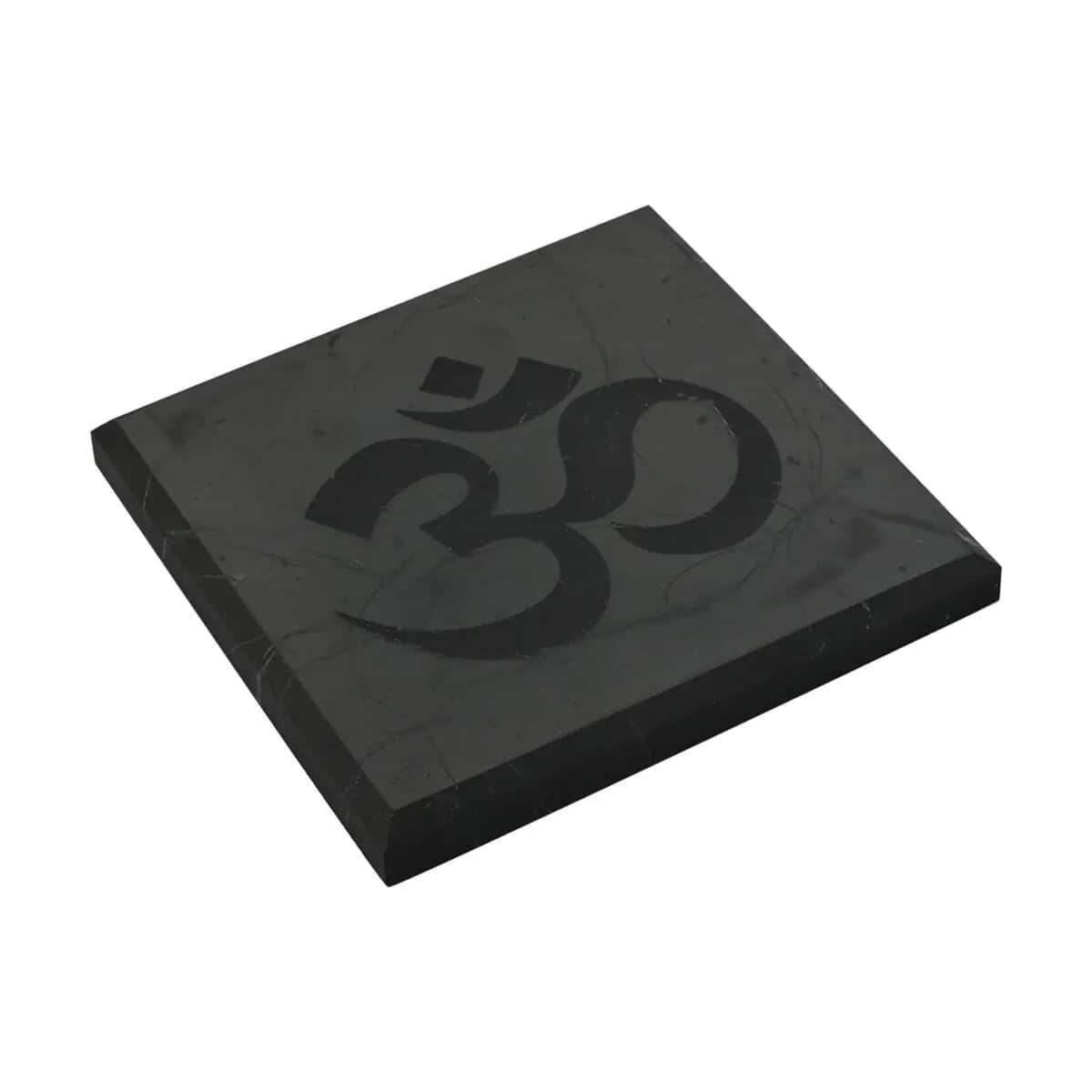 Shungite OM Square Tile 10cm Approx. 1330 ctw image number 4