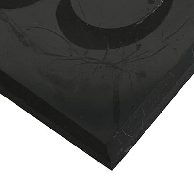 Shungite OM Square Tile 10cm Approx. 1330 ctw