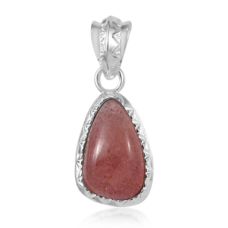 Artisan Crafted Tanzanian Natronite Solitaire Pendant in Sterling Silver 8.85 ctw