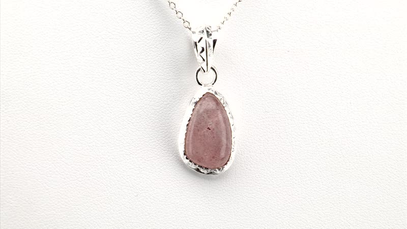 Artisan Crafted Tanzanian Natronite Solitaire Pendant in Sterling Silver 8.85 ctw