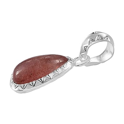 Artisan Crafted Tanzanian Natronite Solitaire Pendant in Sterling Silver 8.85 ctw