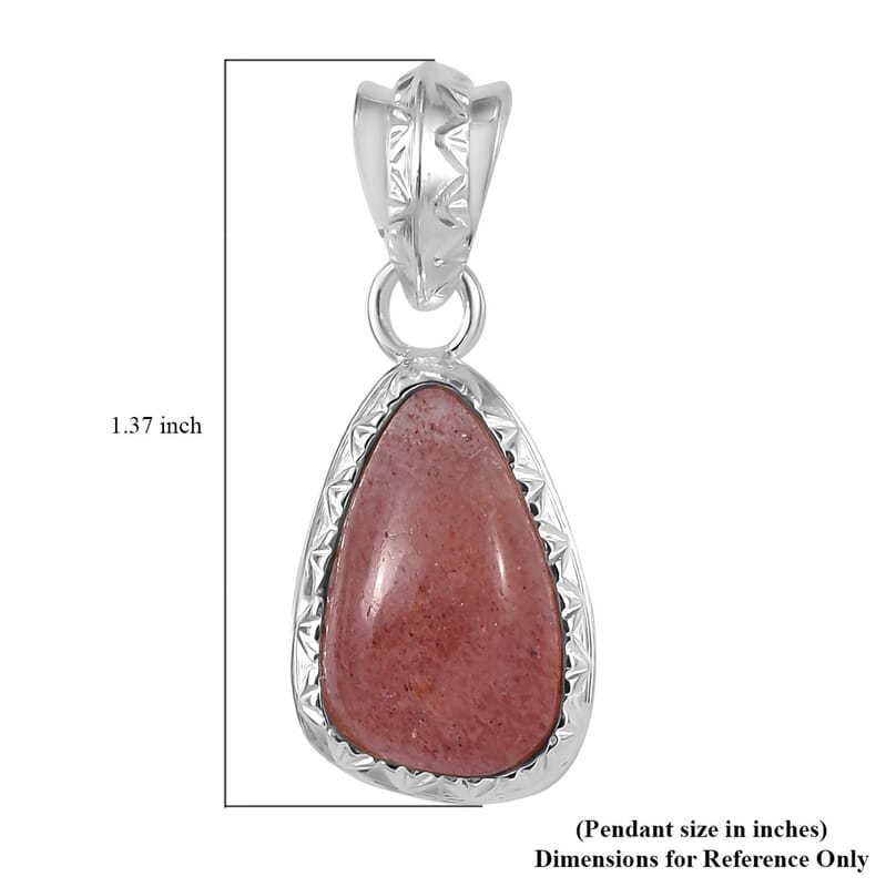 Artisan Crafted Tanzanian Natronite Solitaire Pendant in Sterling Silver 8.85 ctw