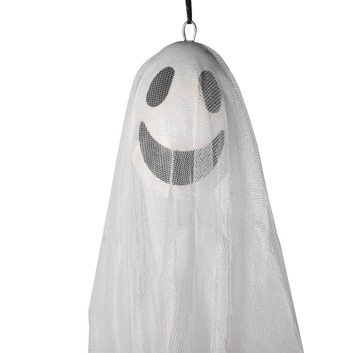 Halloween-Ghost Hanging Decor - WIDE Happy Face image number 3