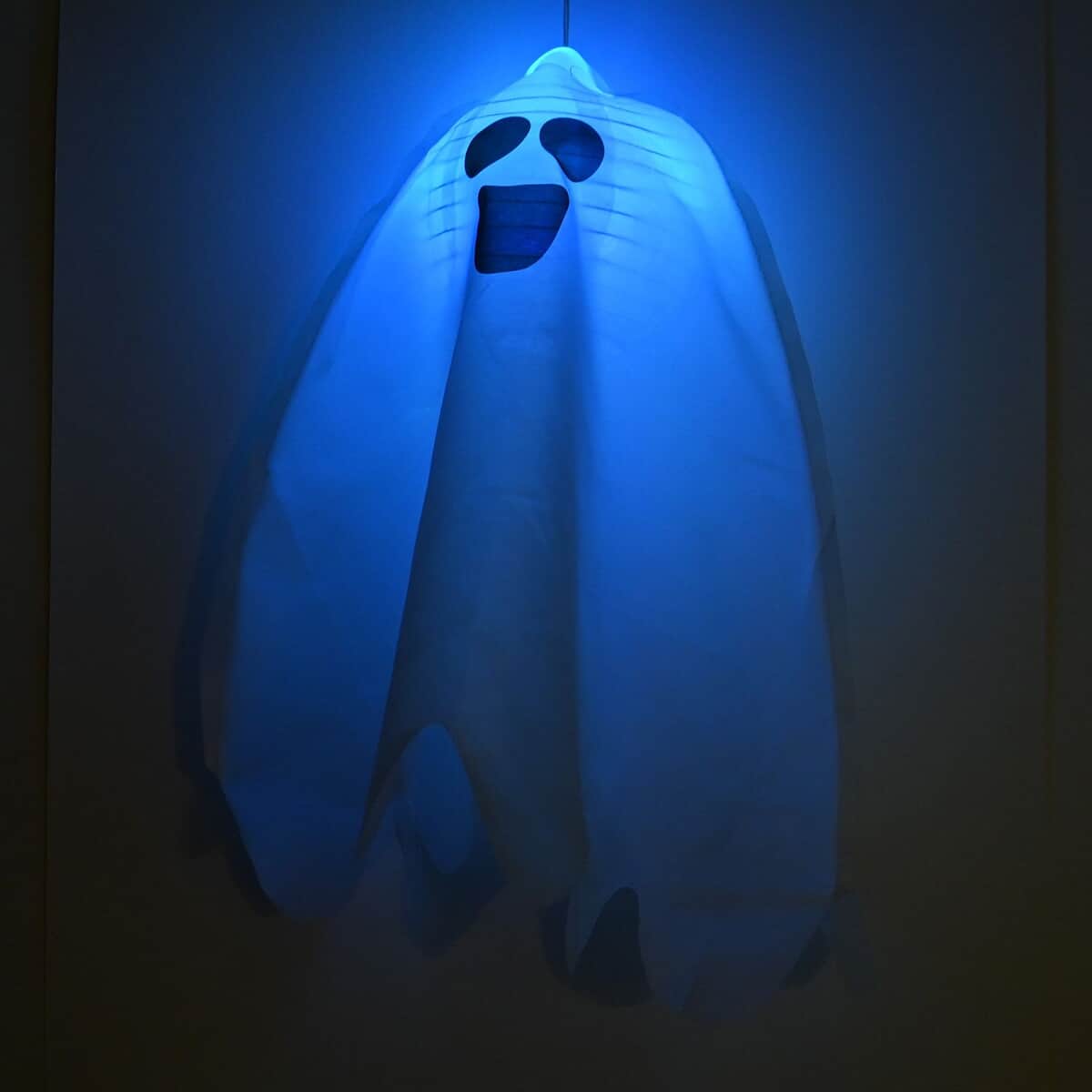 Halloween- 18 Inches Colorchange Light-up Hanging Paper Lantern Ghost image number 1