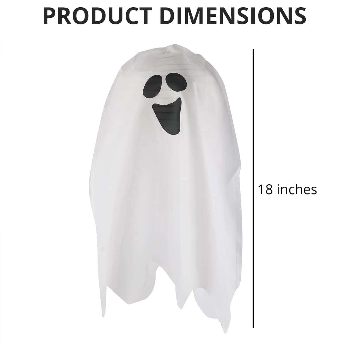 Halloween- 18 Inches Colorchange Light-up Hanging Paper Lantern Ghost image number 3