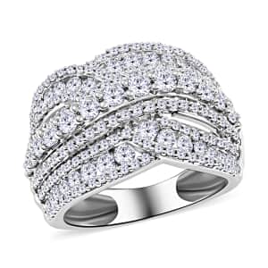 NY Closeout 10K White Gold Diamond Ring 6.35 Grams 2.00 ctw