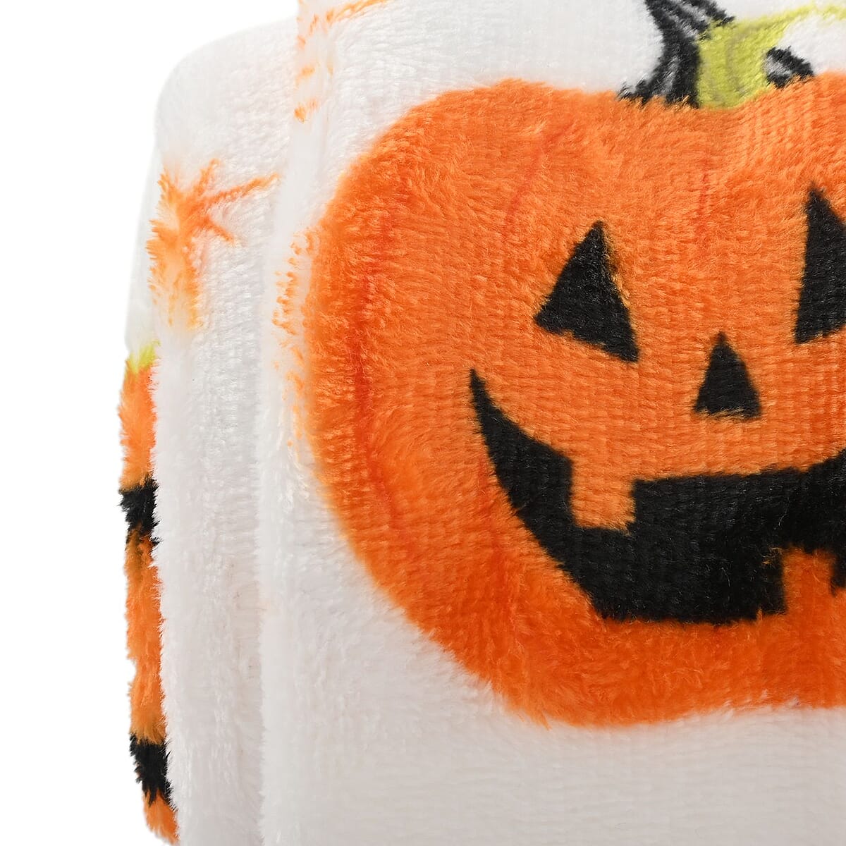 Halloween- Pumpkin Throw 50 X 60 Inches (White) image number 3