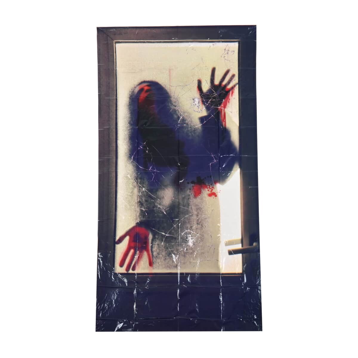 Halloween- 6Pcs Scary Zombie Wall Decorating Kit (60x30 Inches) image number 2