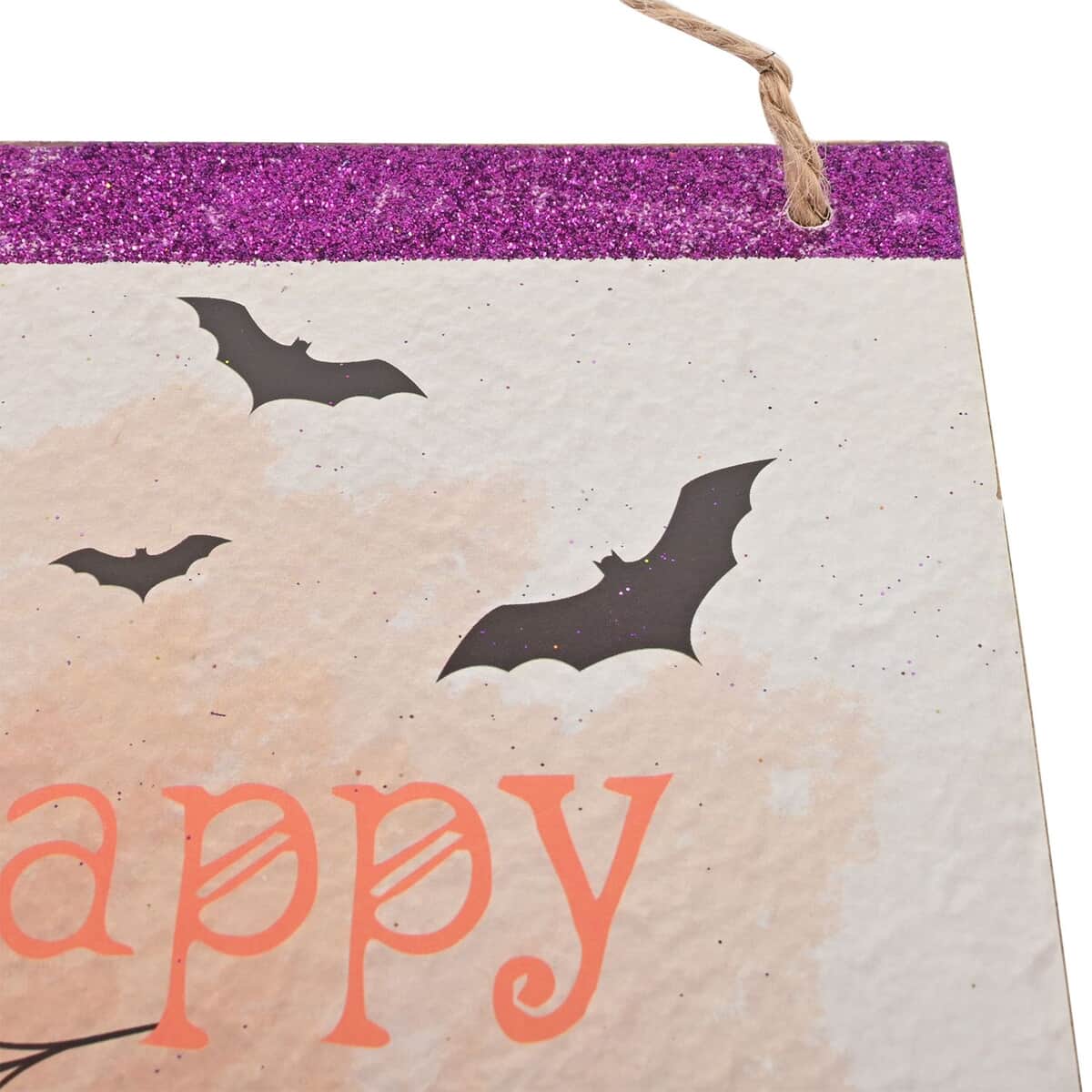 Halloween- "Happy Halloween" Haunted House Vertical Wall Plaque (5.9x15.7 Inches) image number 6