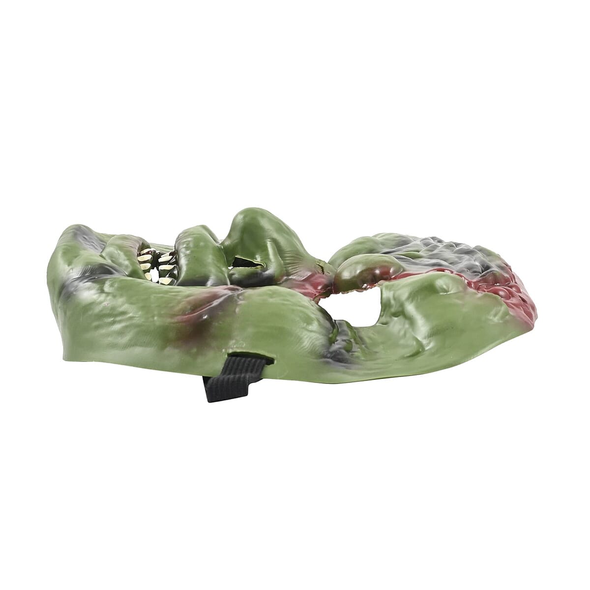 Halloween- Scary Rubber Green Monster Mask w/ Tie on Cord , Halloween Mask , Horror Mask , Scary Halloween Mask image number 5