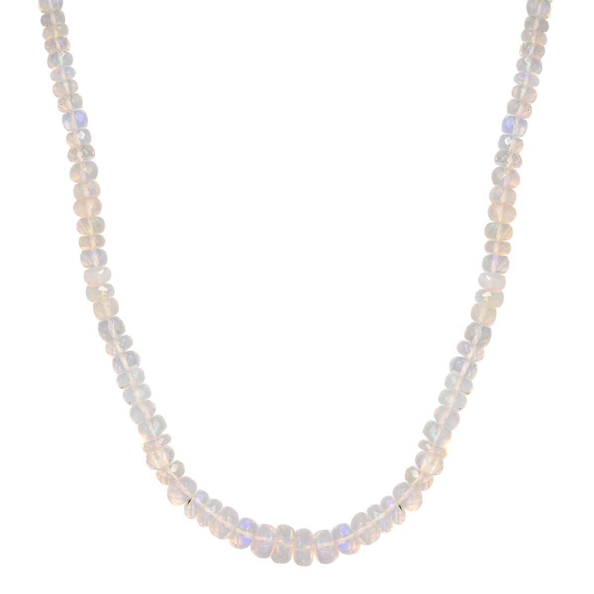 Ethiopian Welo Opal Beaded Necklace 18 Inches in Platinum Over Sterling Silver 67.25 ctw image number 0