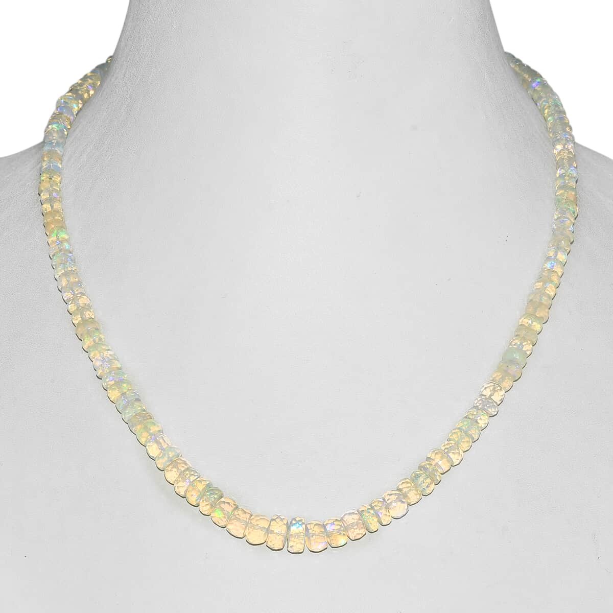 Ethiopian Welo Opal Beaded Necklace 18 Inches in Platinum Over Sterling Silver 67.25 ctw image number 2