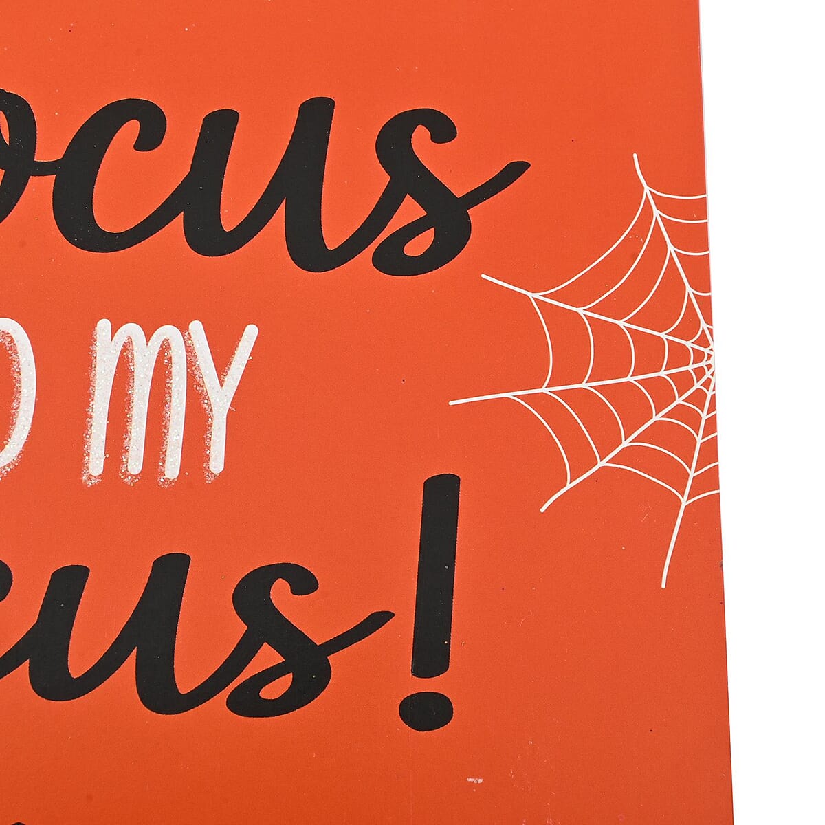 Halloween- You're the Hocus to my Pocus Wall Plaque W/glitter and Twine Rope Hangers image number 3