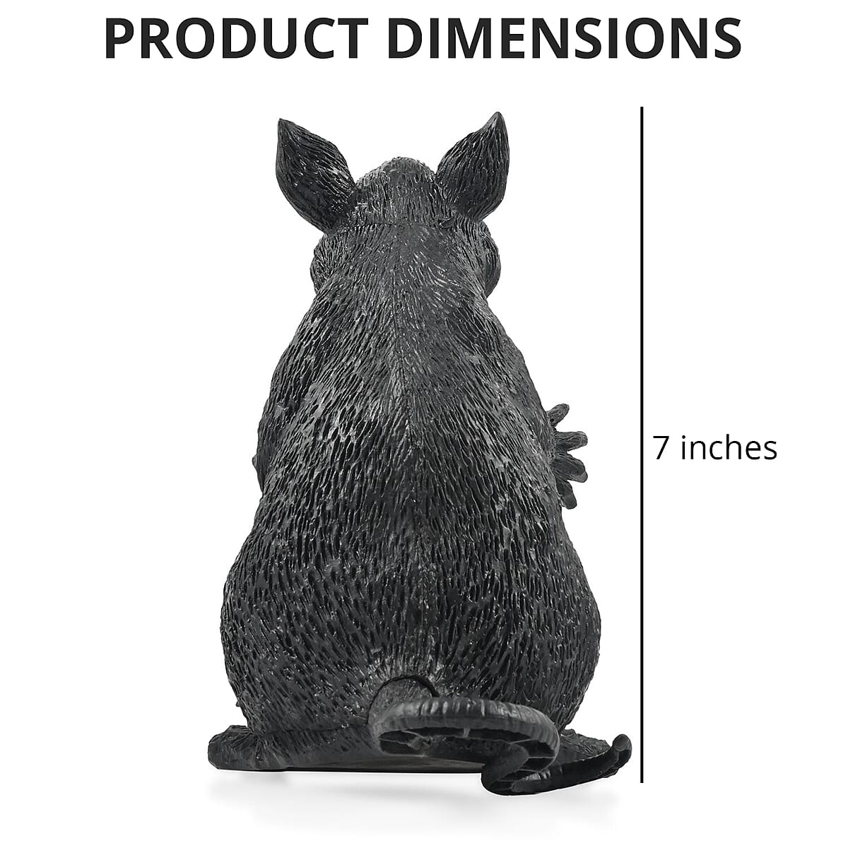 Halloween-Standing&nbsp;Black Rat  image number 3