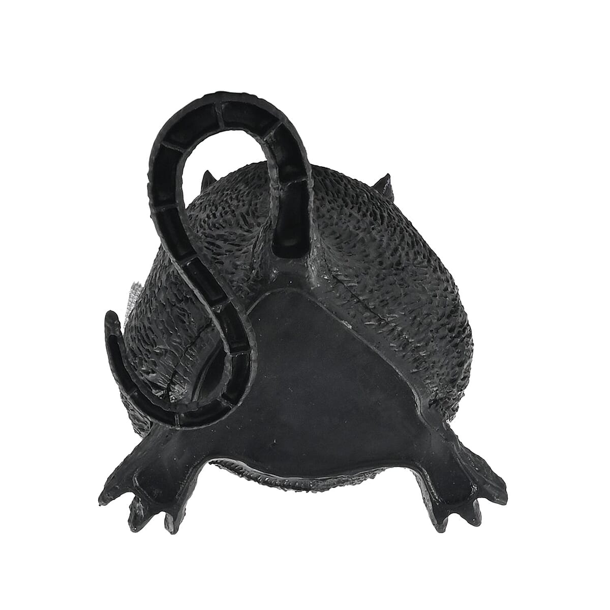 Halloween-Giant 7 Inch Black Rat w/ Grey Scarf image number 4