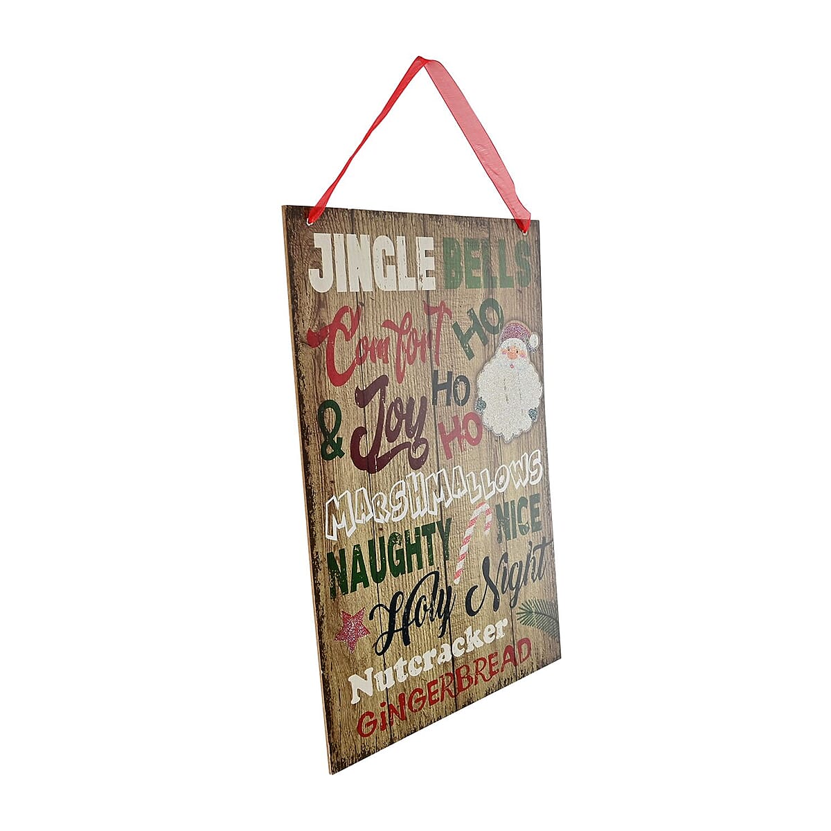 Jingle Bells Christmas Words Decoration Wall Plaque image number 3