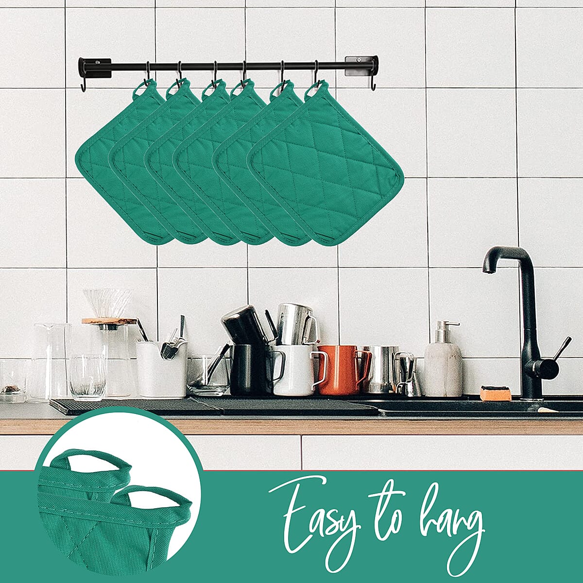 Christmas Green&nbsp;Pot Holders 2pc image number 3