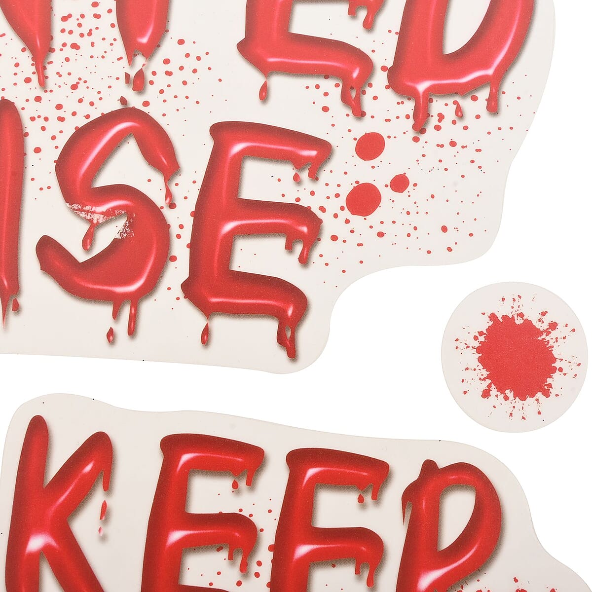 Halloween Horror Haunted House Blood Splatter Window Cling , Custom Window Clings , Static Cling Stickers image number 1