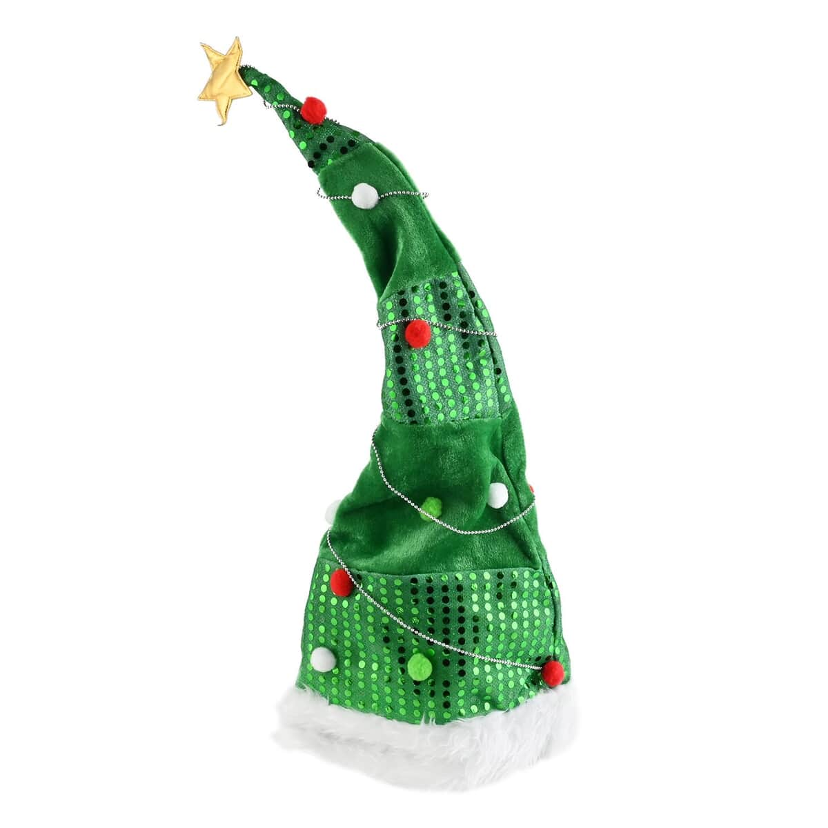 Christmas Plush Tree Hat (25-33 Inches) | Decorative Festive Hat | Xmas Hat | Christmas Cap image number 0