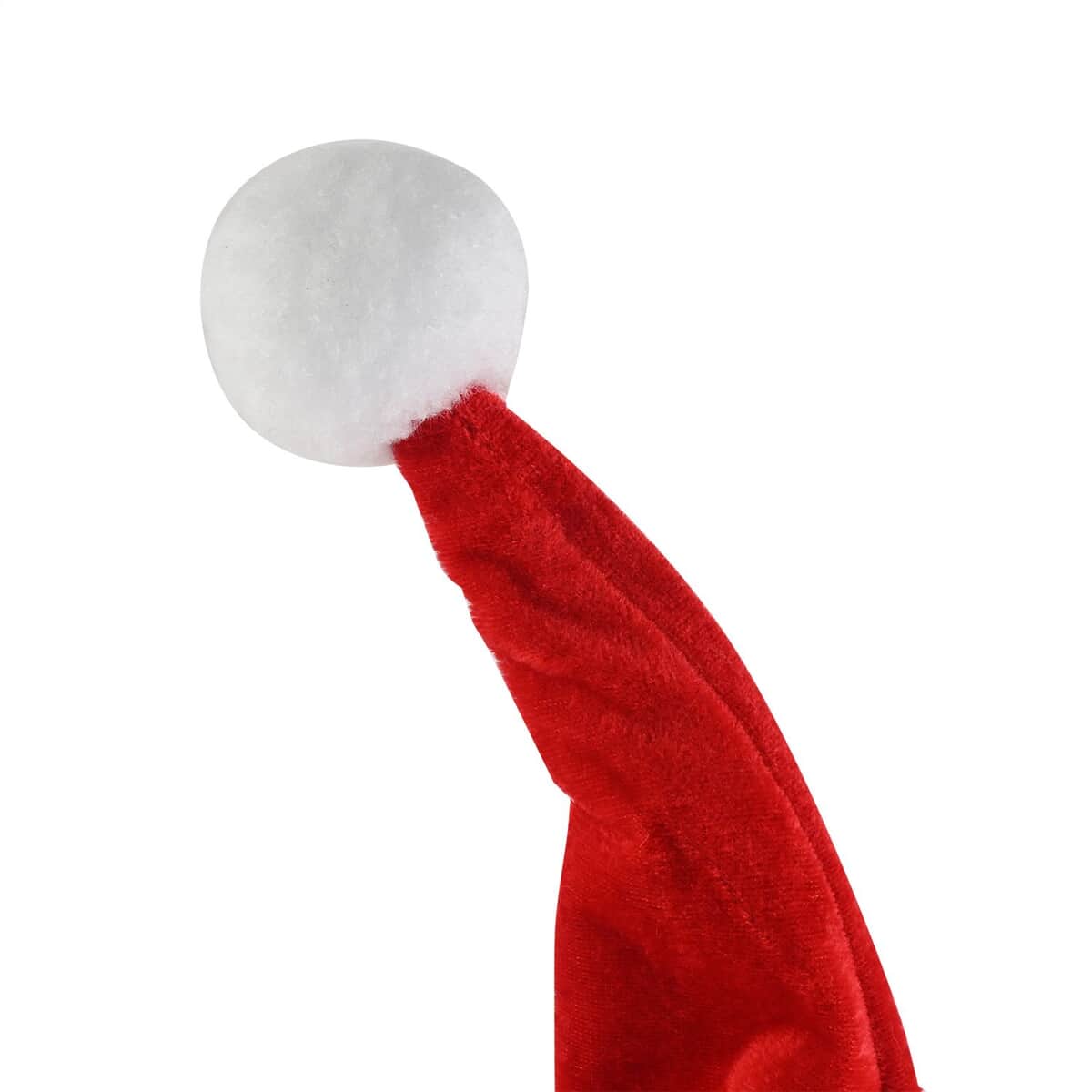 Christmas Plush Santa Hat (25-33 Inches) | Decorative Festive Hat | Xmas Hat | Christmas Cap image number 1