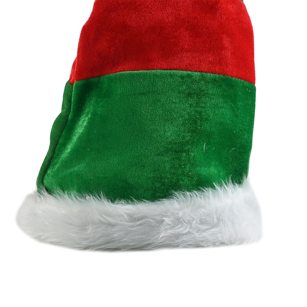 Christmas Plush Elf Hat (25-33 Inches) | Decorative Festive Hat | Xmas Hat | Christmas Cap image number 2