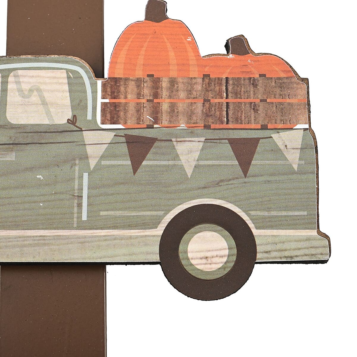 Harvest Truck Metal Wreath Hanger (Fall Decor) , Door Wreath Hanger Holder , Festive Decor , Decoration Items image number 4