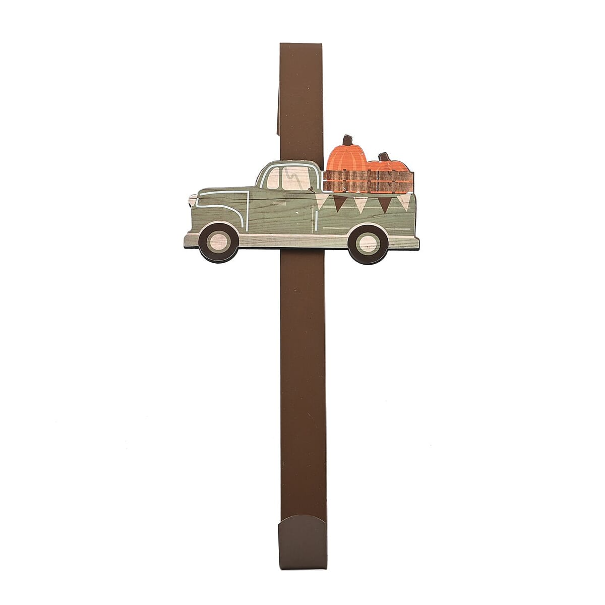 Harvest Truck Metal Wreath Hanger (Fall Decor) , Door Wreath Hanger Holder , Festive Decor , Decoration Items image number 6