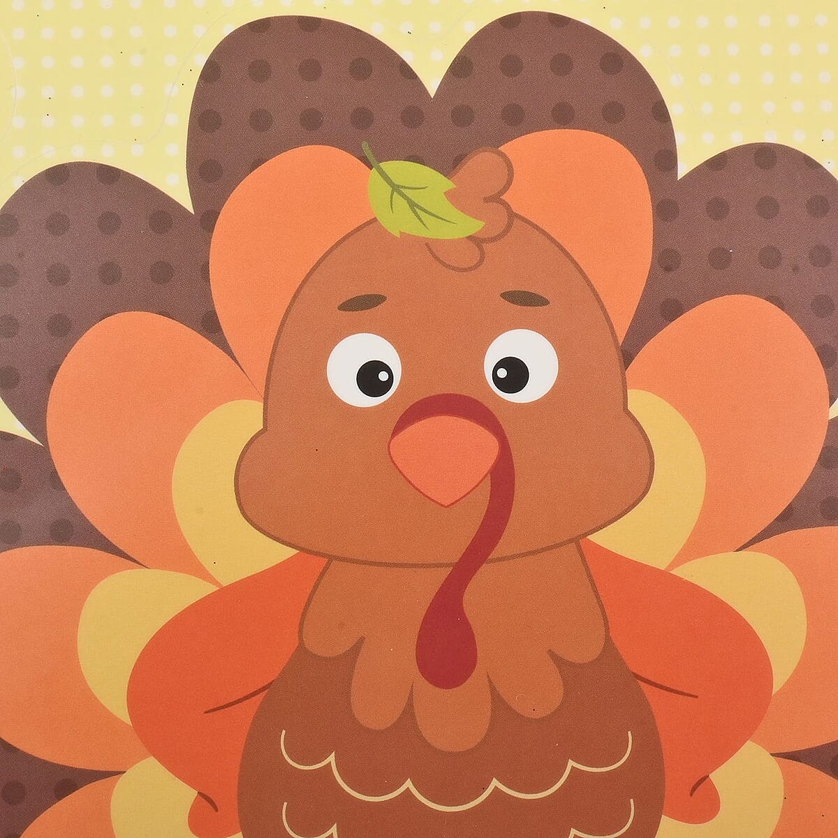 Harvest Window Cling (Turkey, Owl, Porcupine) | Custom Window Clings | Static Cling Stickers image number 3