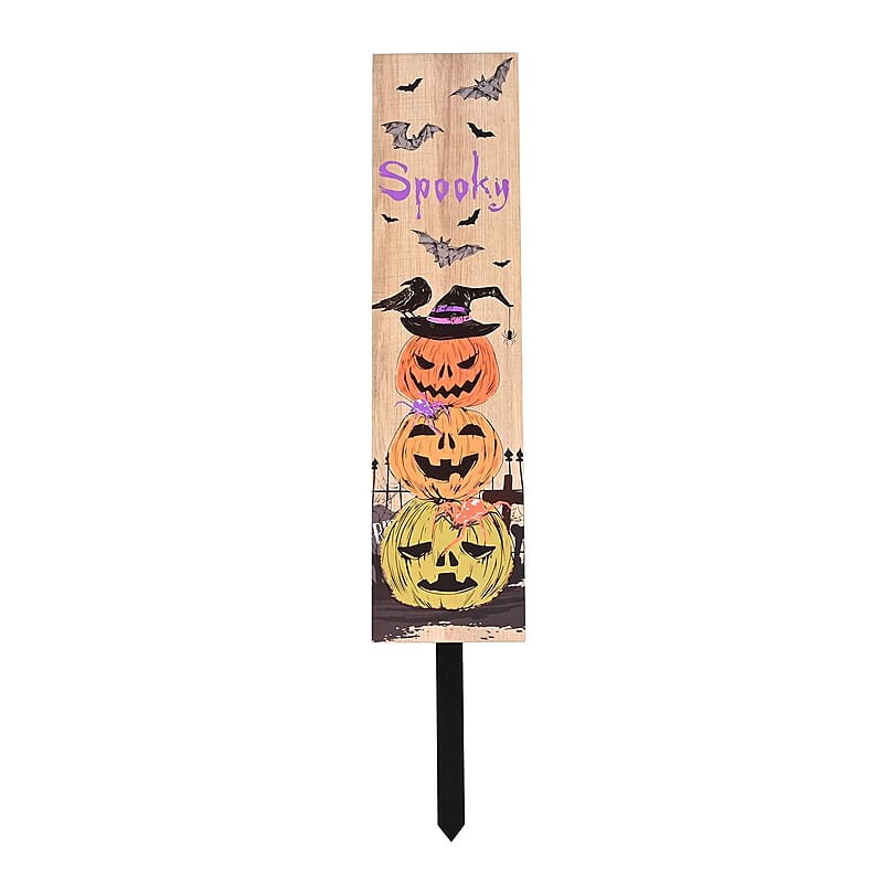 Halloween- Spooky Pumpkin Yard Stake Vertical