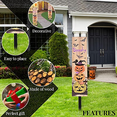 Halloween- Spooky Pumpkin Yard Stake Vertical