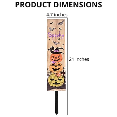 Halloween- Spooky Pumpkin Yard Stake Vertical