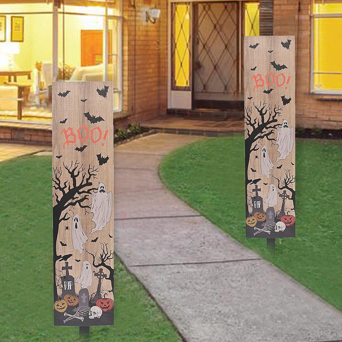 Halloween- Boo! Ghost Yard Stake Vertical image number 1