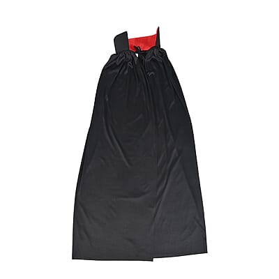 Halloween- Vampire Cape W/satin Red Collar 47 Inches (Adult Size) | Vampire Cape Halloween Costume | Dracula Cape