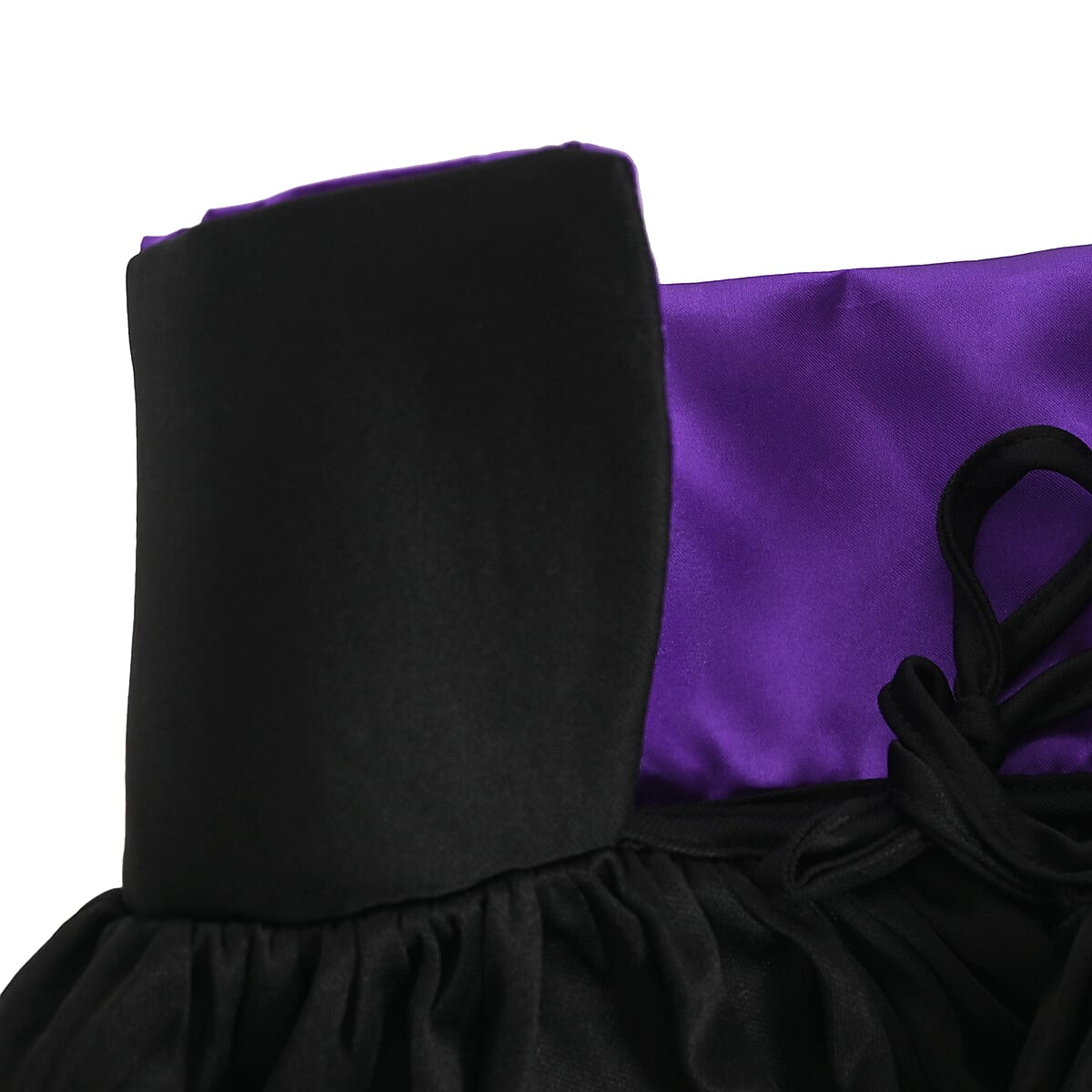 Halloween- Vampire Cape W/satin Purple Collar 47 Inches (Adult Size) , Vampire Cape Halloween Costume , Dracula Cape image number 4