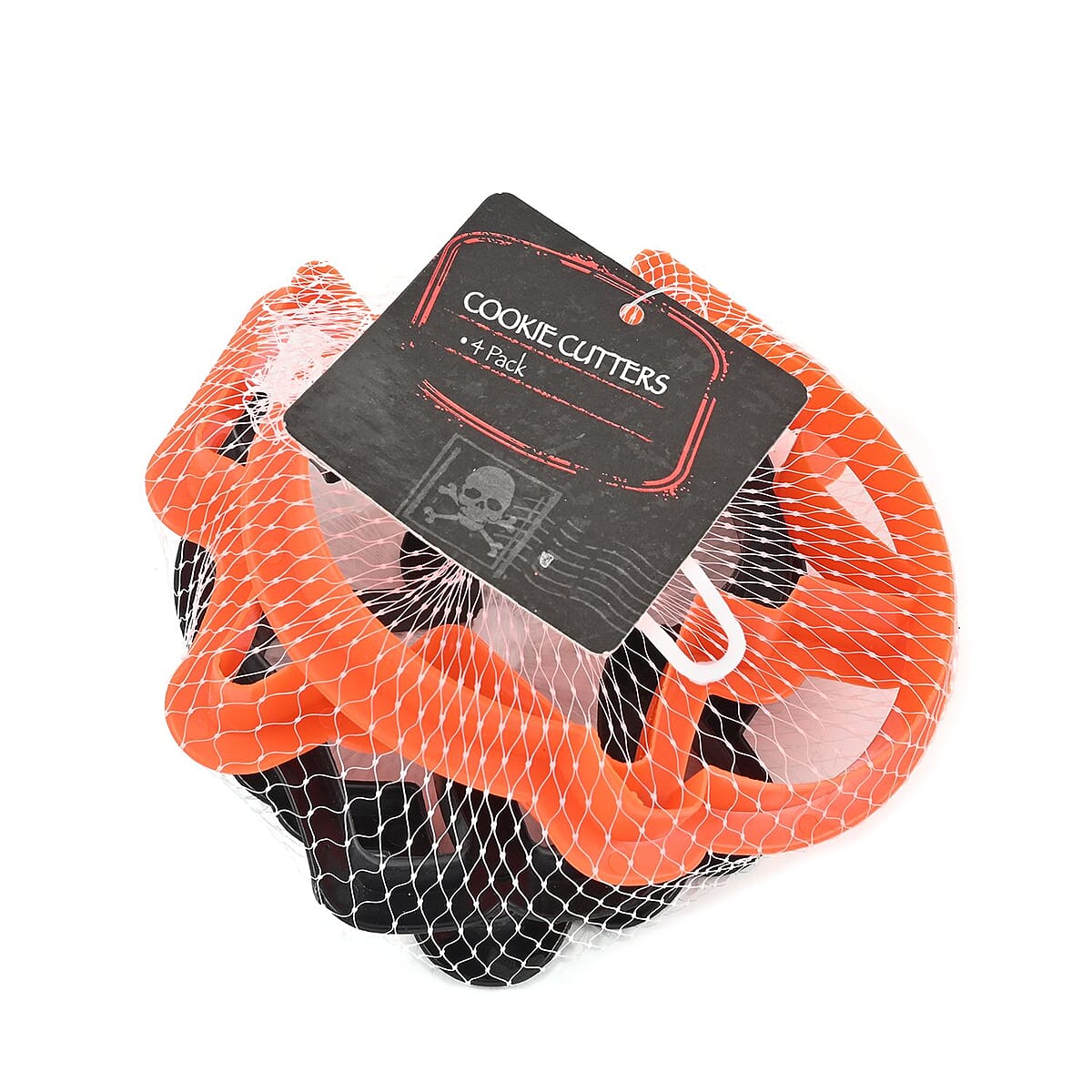 Halloween- 4pk Plastic Cookie Cutters - Orange image number 3