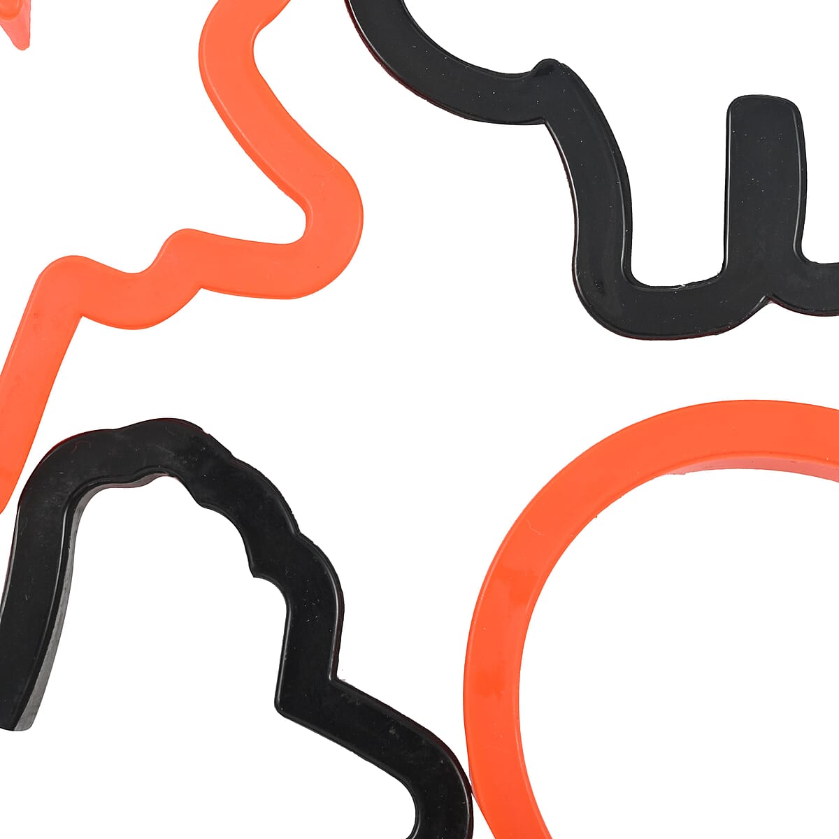 Halloween- 4pk Plastic Cookie Cutters - Orange image number 5