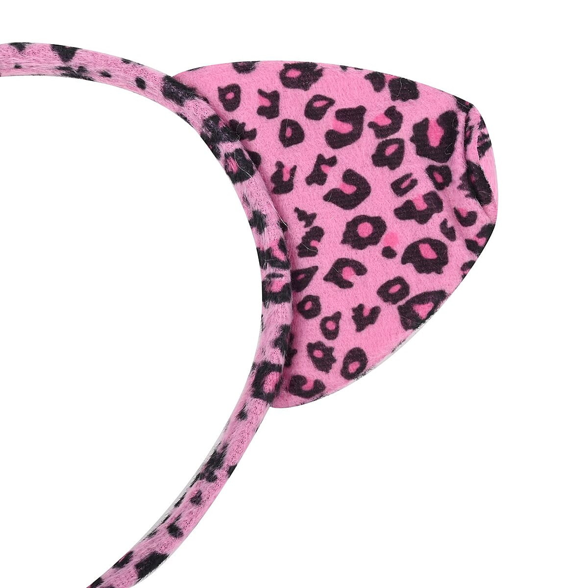 Halloween- Pink Cheetah Costume 3pc Plush set (Includes Ears Headband/bowtie/tail) image number 5