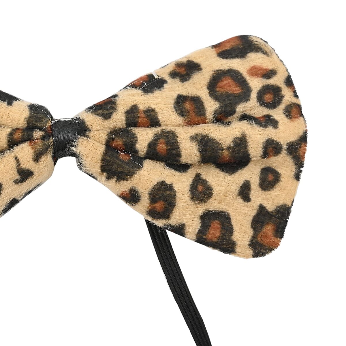 Halloween- Cheetah Costume 3pc Plush set (Includes Ears Headband/bowtie/tail) image number 4