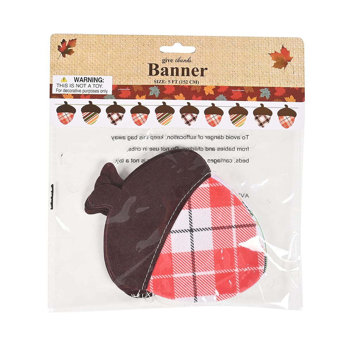 Thanksgiving Felt Acorn Banner (Fall Decor)  image number 2