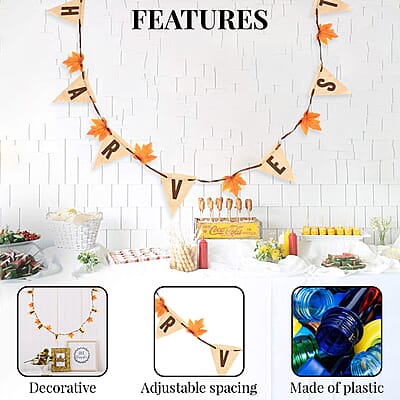Thanksgiving Burlap Harvest Banner (Fall Decor)